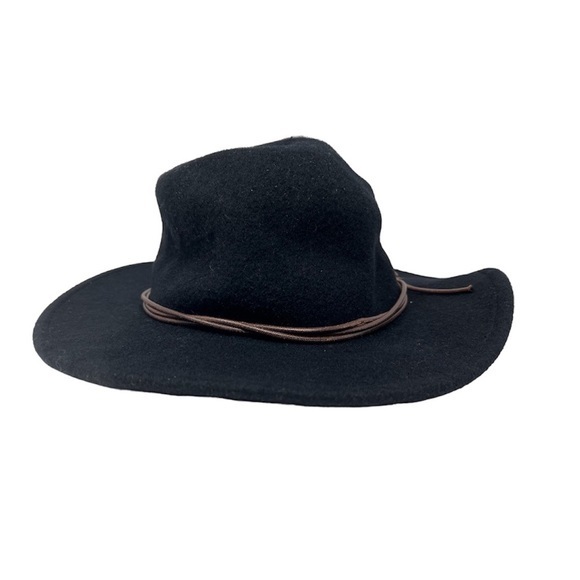 Britton Mesa Fedora Style Felt Black Hat | One Size Fits Most NWT - Picture 1 of 4